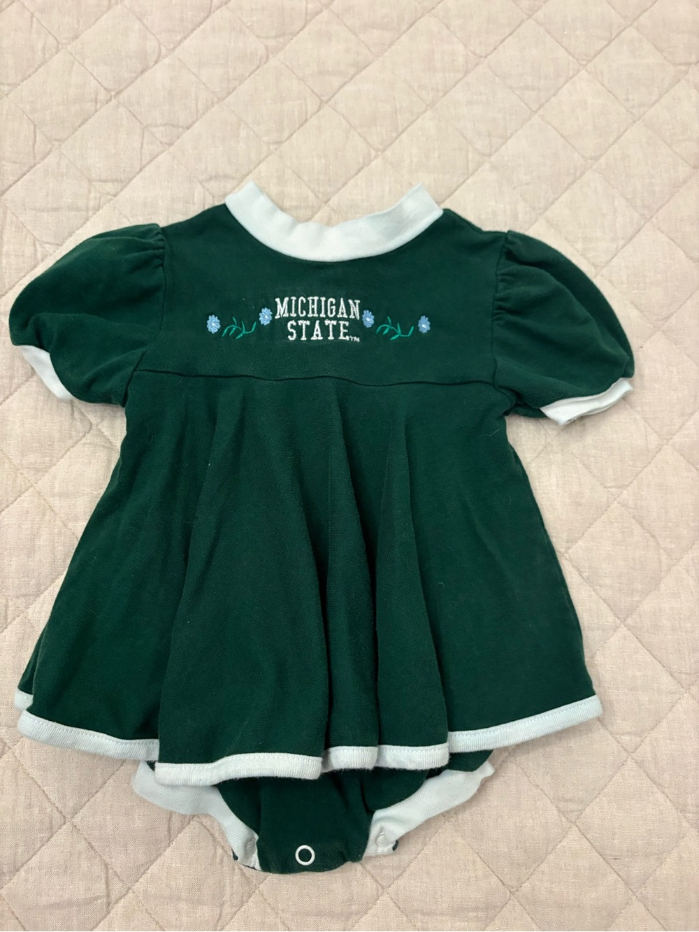 Vintage Michigan State Spartans Romper